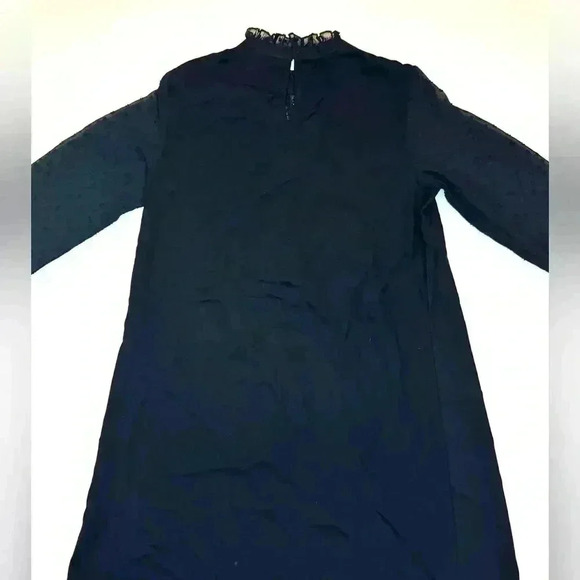 Zara Women’s Black Long Sleeve Dress High Neck Size- Small - Picture 8 of 10